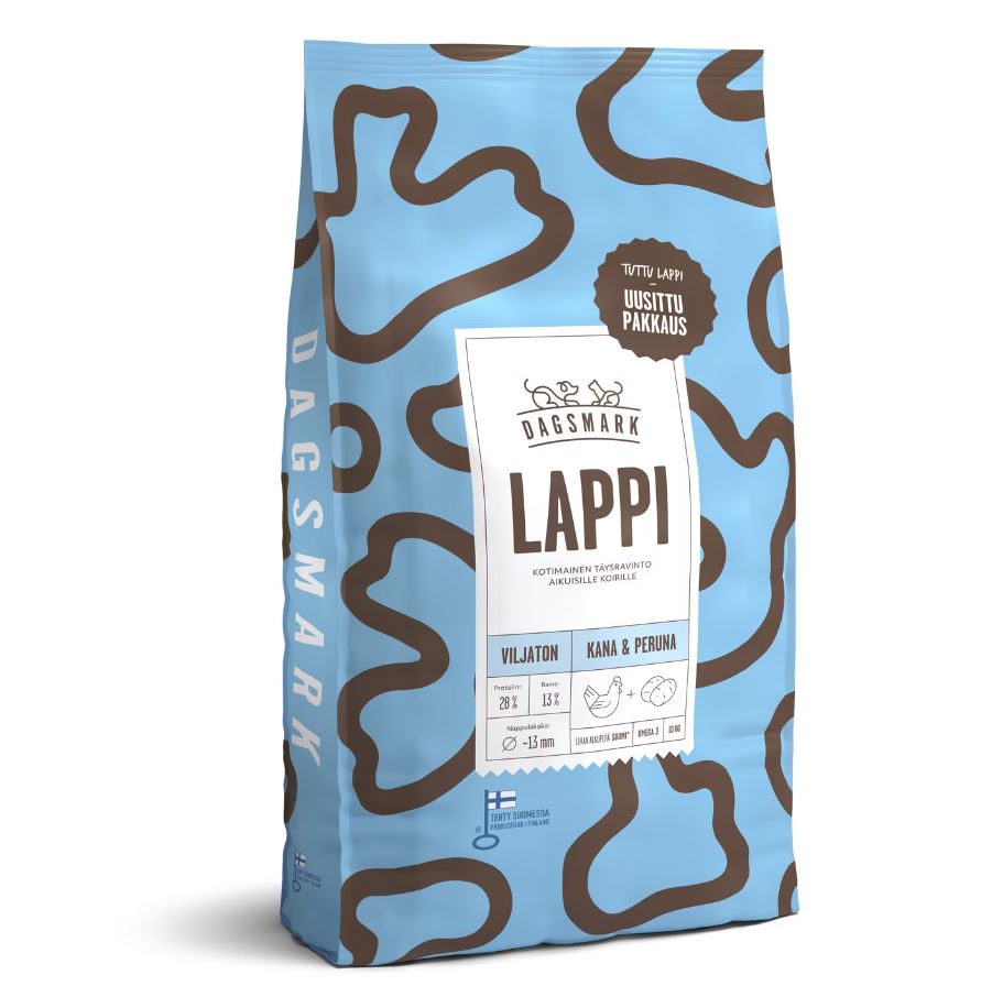 Dagsmark Lappi spannmålsfritt torrfoder för hundar