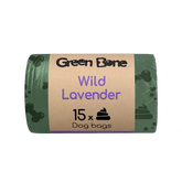 Green Bone Bajspåsar med doft av vild lavendel 15 st för hundar