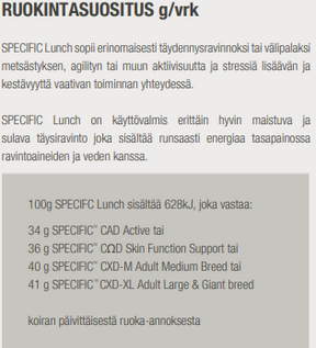 Specific Lunch Dog  High Energy Våtfoder för Hund 7 x 100 g