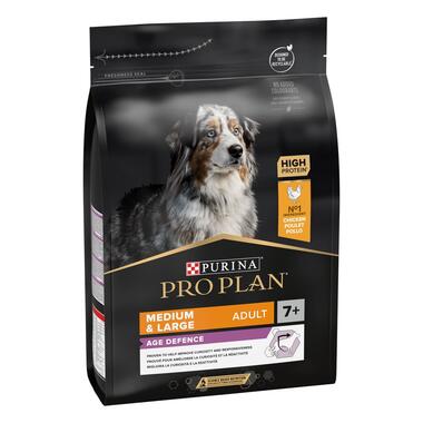Pro Plan Dog Medium & Large Adult 7+ Age Defence kuivtoit koertele