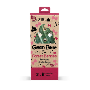 Green Bone Bajspåsar med doft av skogsbär