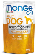 Monge Grill Kyckling & Kalkon Hund 24 x 100 g