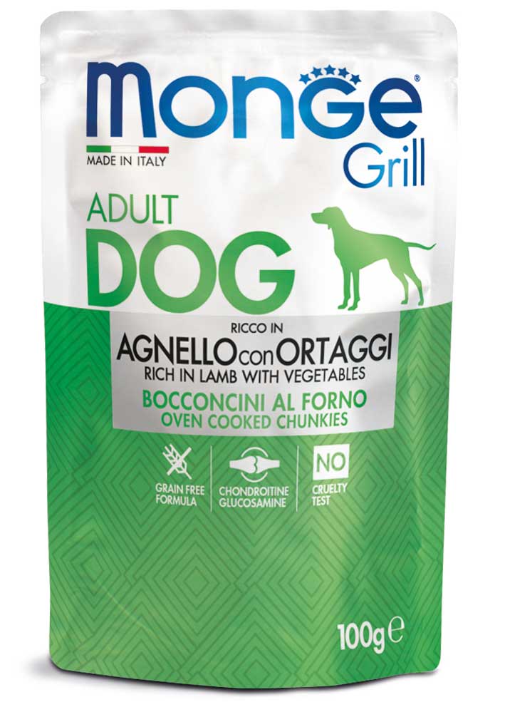Monge Grill Lamm & Grönsaker Hund 24 x 100 g