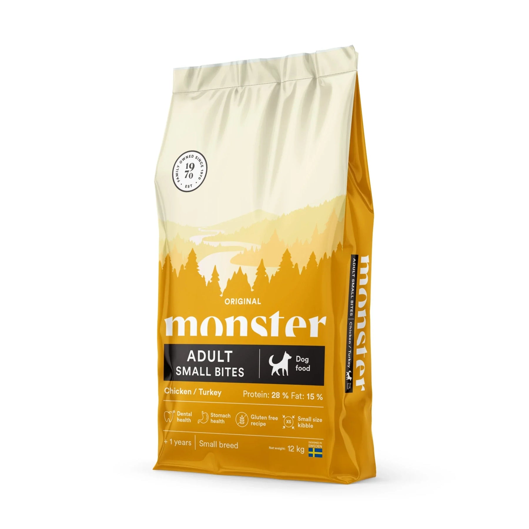 Monster Dog Original kuivtoit väikest tõugu koertele kanaliha ja kalkuniga,