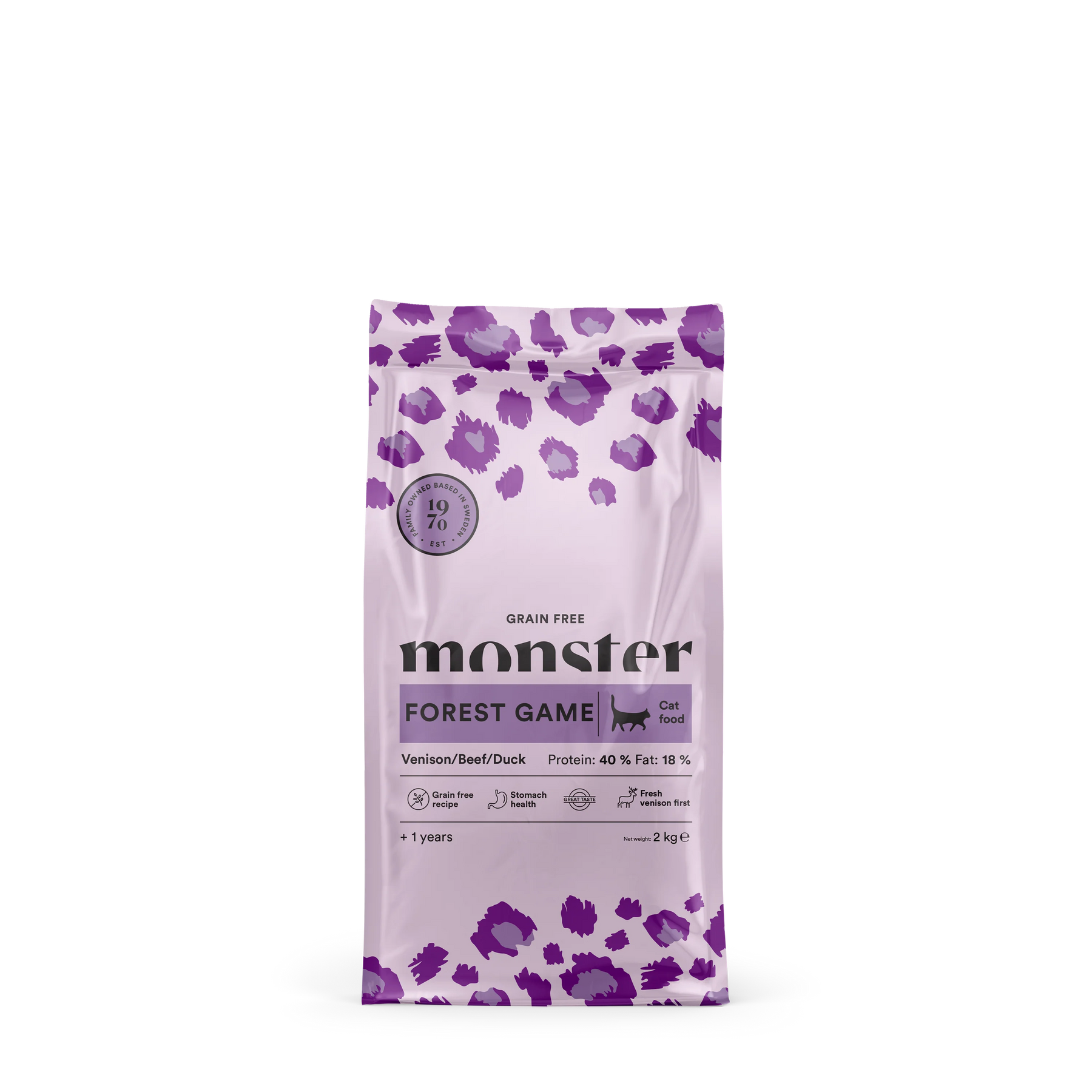 Monster Cat Grain Free Forest Game för katten 2 kg