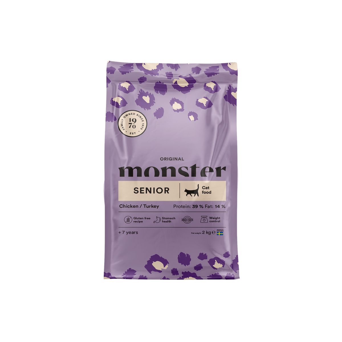 Monster Cat Original Senior kyckling-kalkon Kattmat