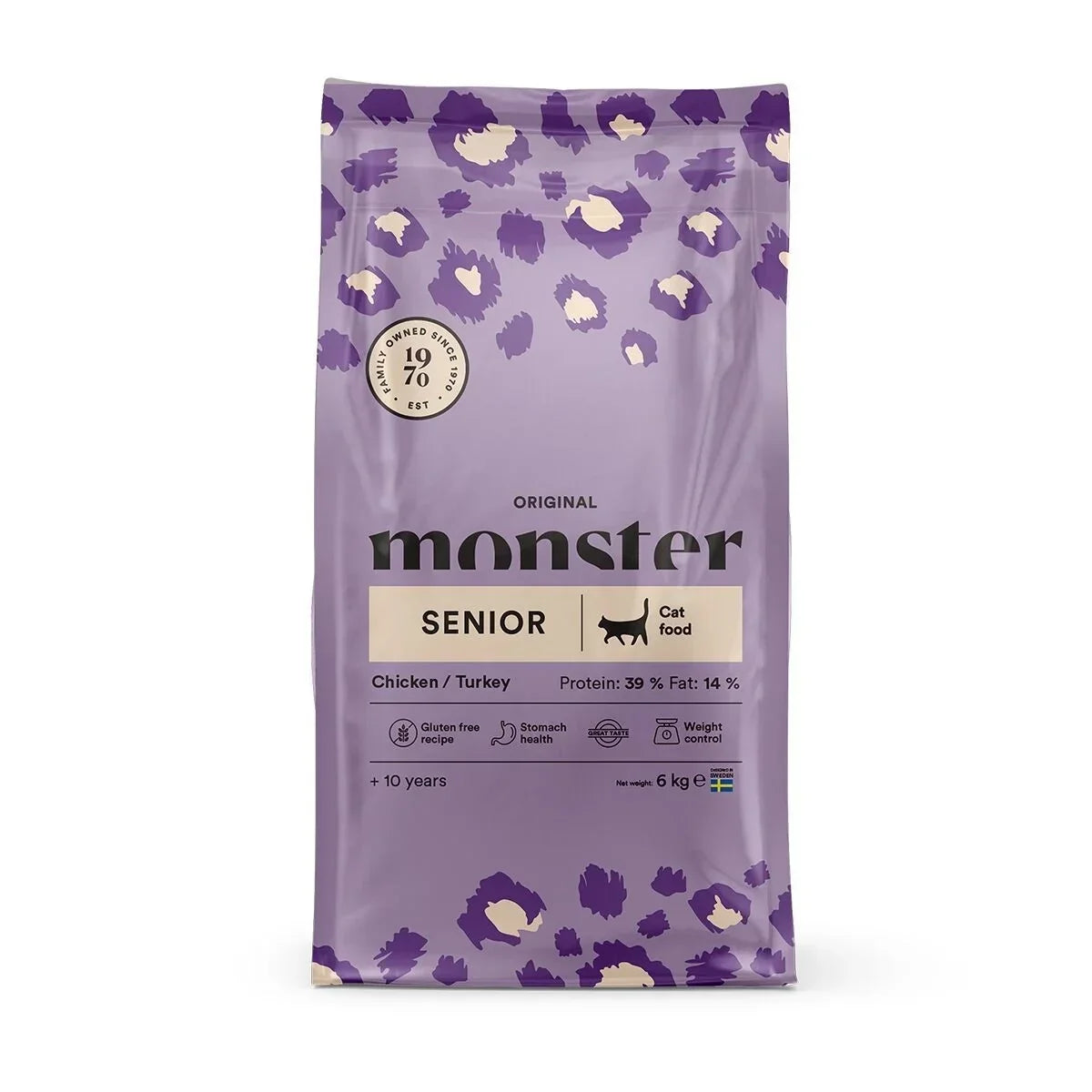 Monster Cat Original Senior kyckling-kalkon 400 g för äldre katter