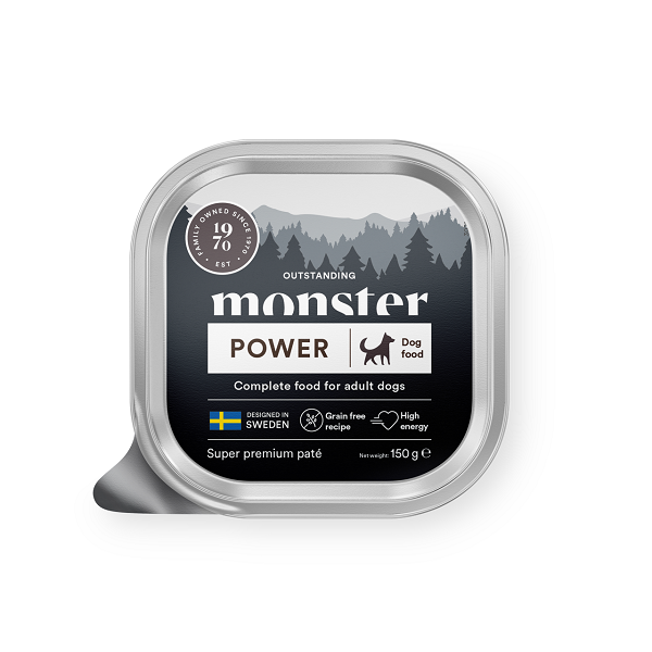 Monster Dog Adult Power Pate kyckling 12 x 150 g för hundar