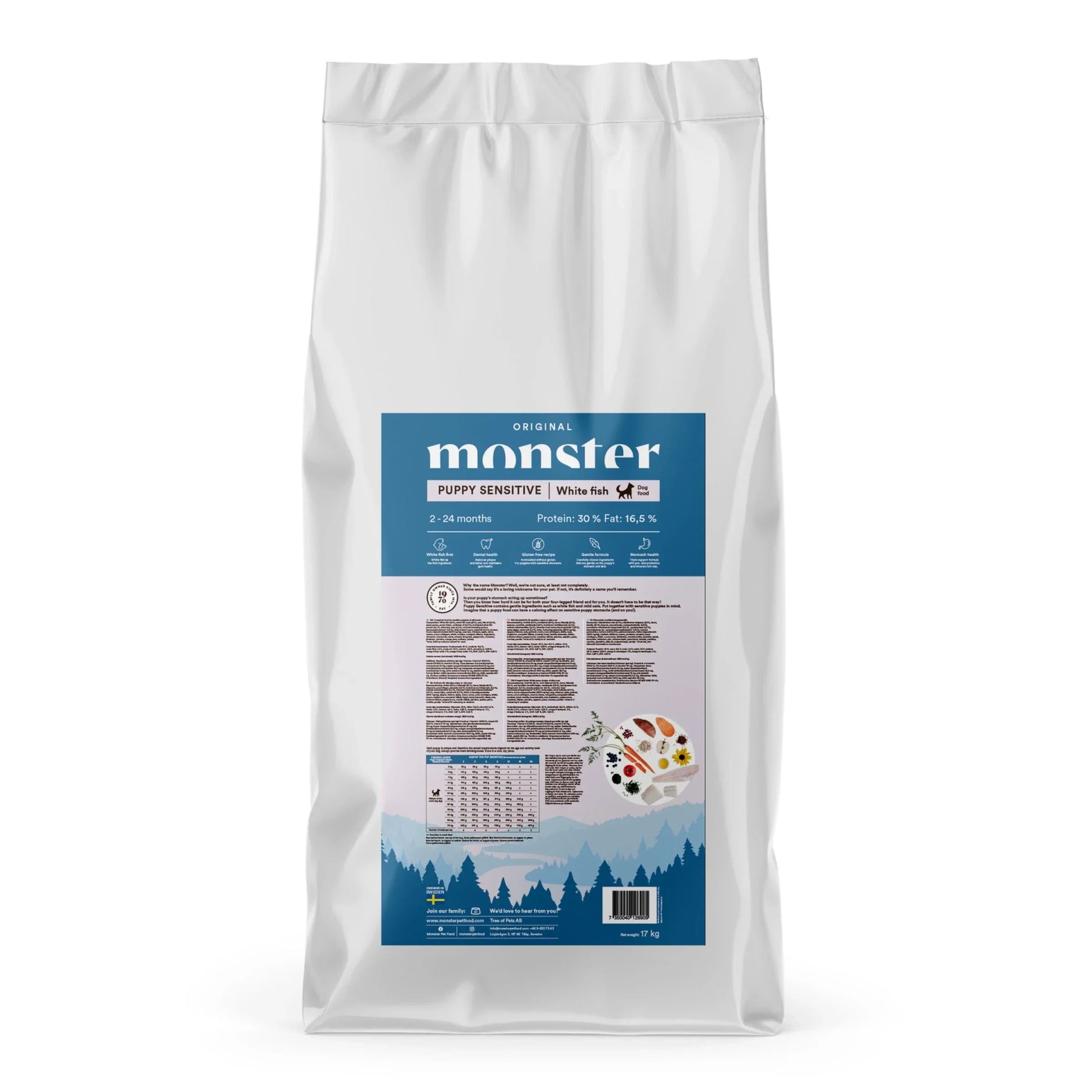 Monster Dog Original Puppy Sensitive White Fish