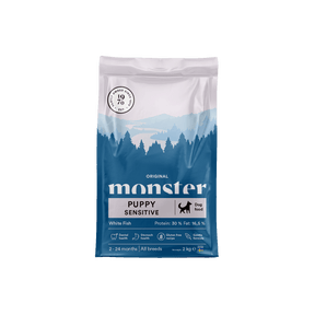Monster Dog Original Puppy Sensitive White Fish 2 kg för hundar