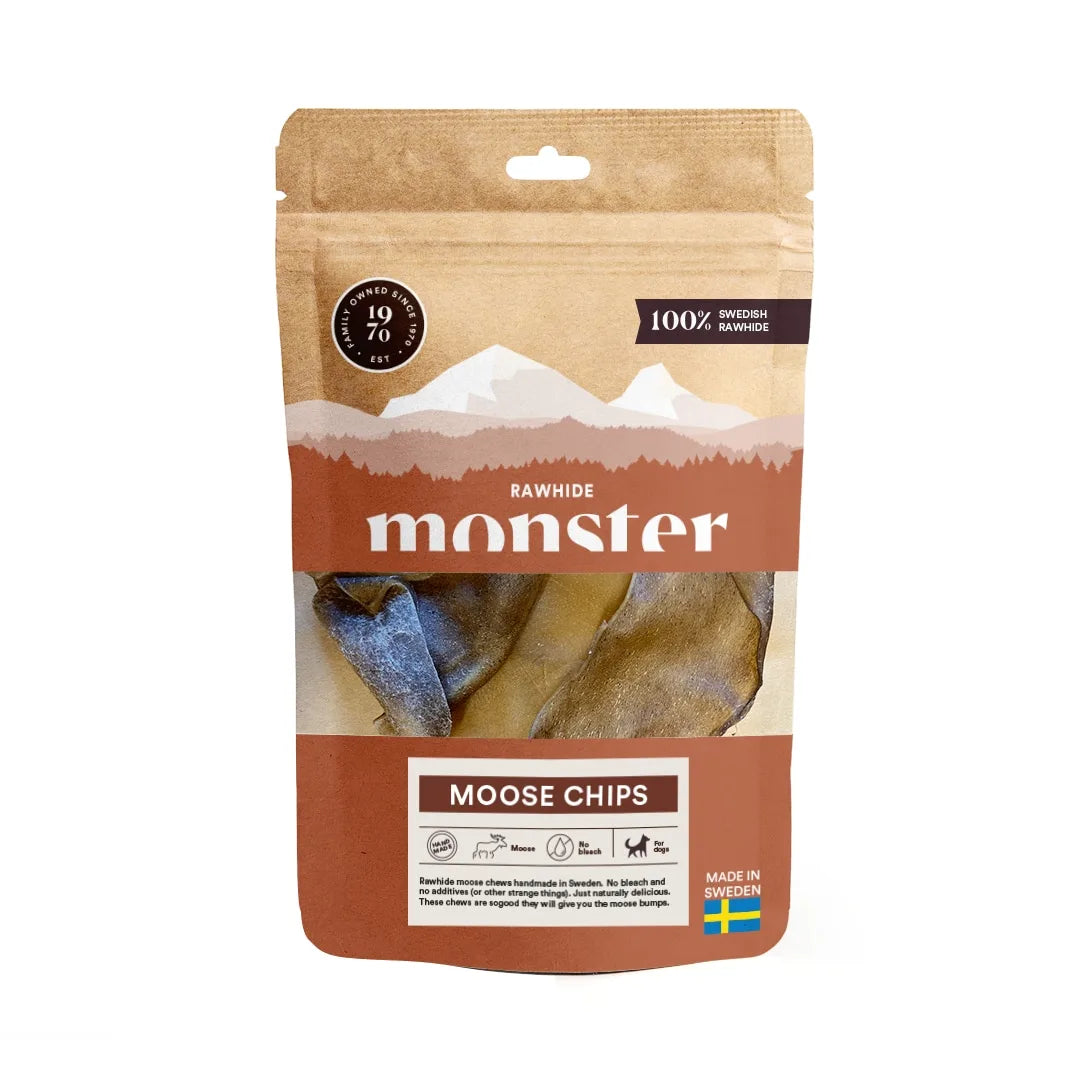 Monster Rawhide Moose Chips Bag 10 st