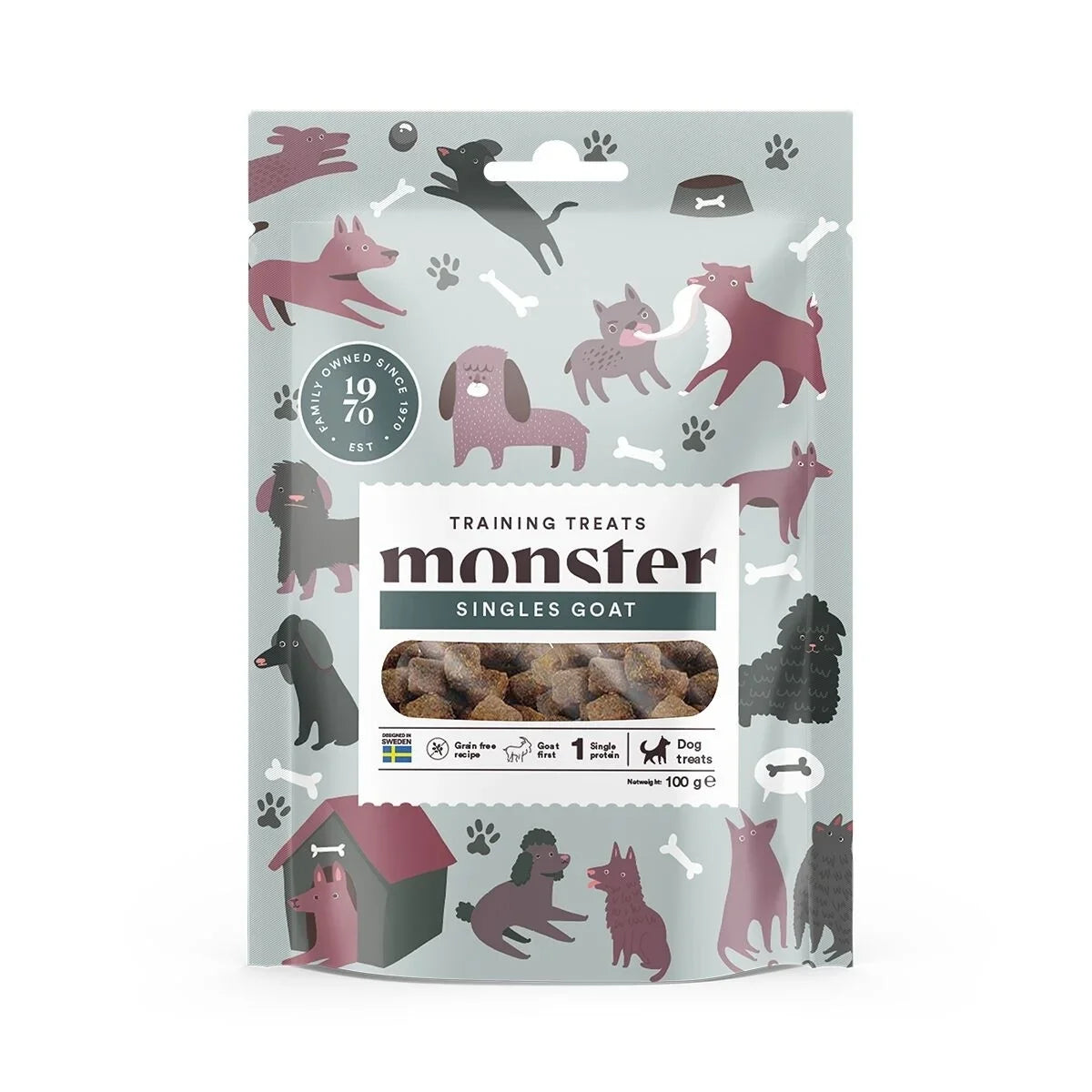 Monster Dog Training Treats Singles Get 100 g för hundar
