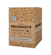 Monster Cat Pouches Adult Turkey 8 x 85 g för katter
