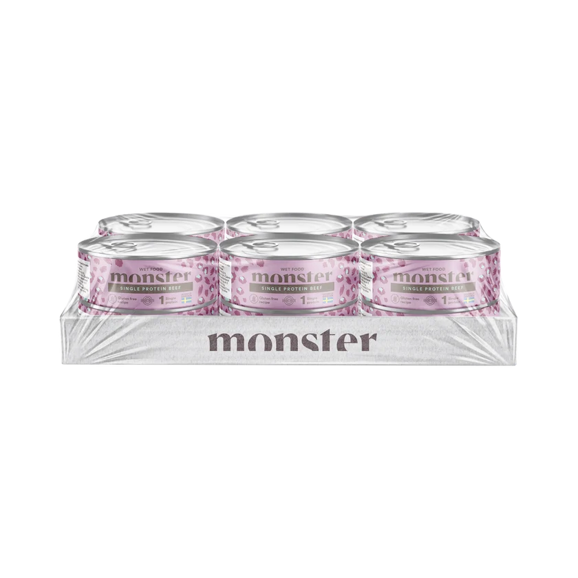 Monster Cat Adult Single Protein Beef 12 x 100 g