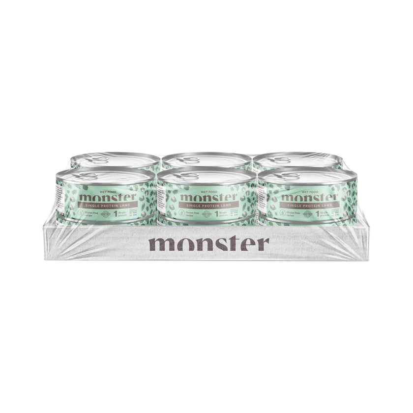 Monster Cat Adult Single Protein Lamb 12 x 100 g