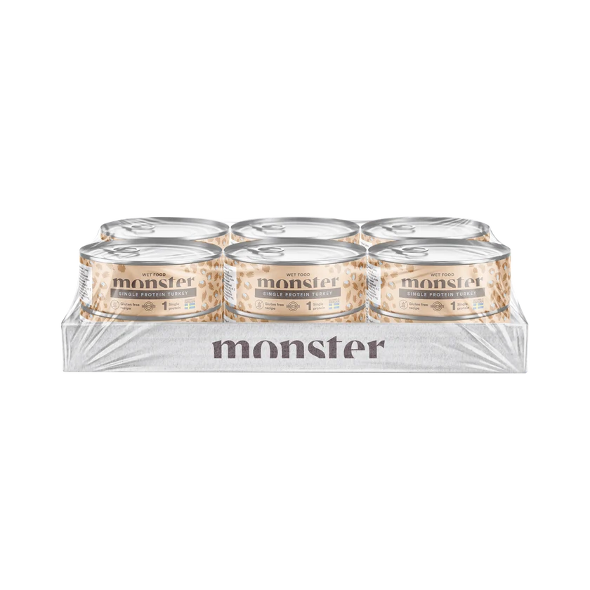 Monster Cat Adult Single Protein Turkey 12 x 100 g