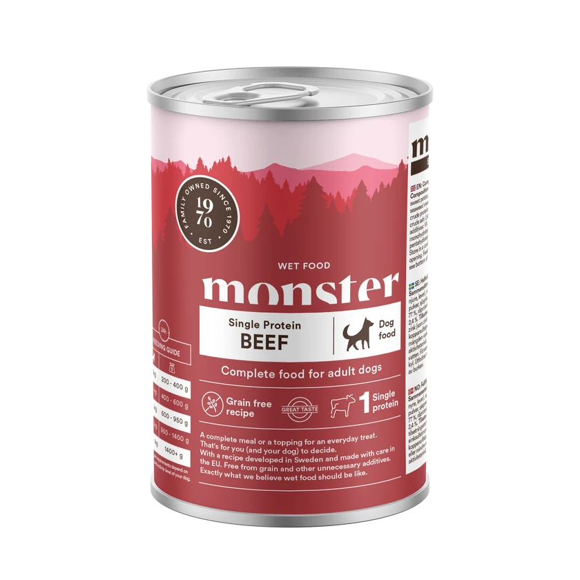 Monster Dog Adult Single Protein Beef 400 g