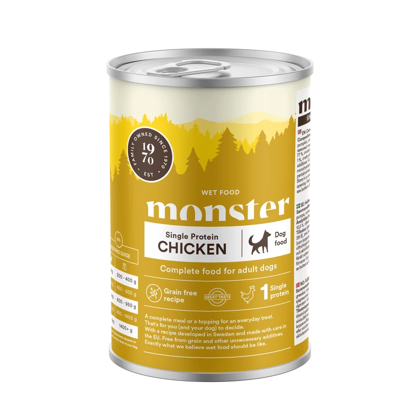 Monster Dog Adult Single Protein Chicken 400 g
