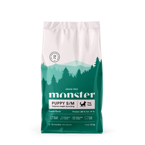 Monster Dog Grain Free Puppy S/M Lamb-Duck Valpfoder