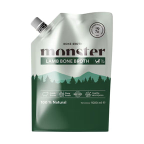 Monster Dog Bone Broth Lamb benbuljongen för hund