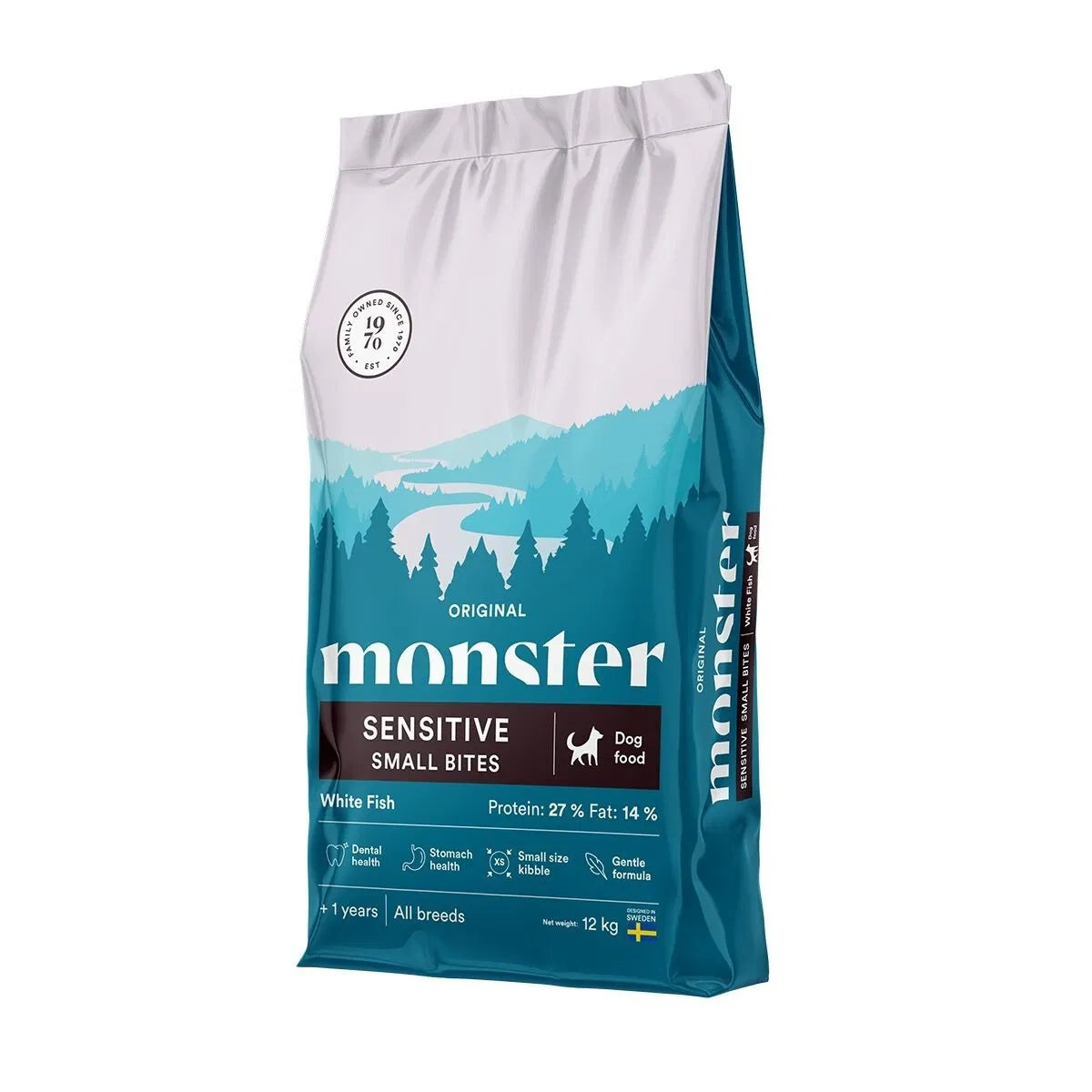 Monster Dog Original Adult Sensitive Fish Small Breed 12 kg för hundar