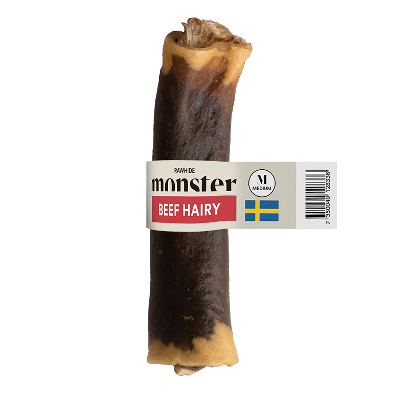 Monster Rawhide hårigt oxben medium 1 st
