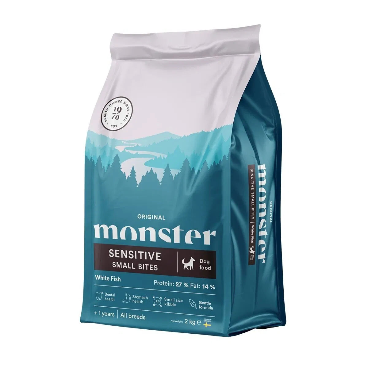 Monster Dog Original Adult Sensitive Fish Small Breed 2 kg för hundar