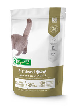 Nature's Protection Sterilised fågel 2 kg för katter