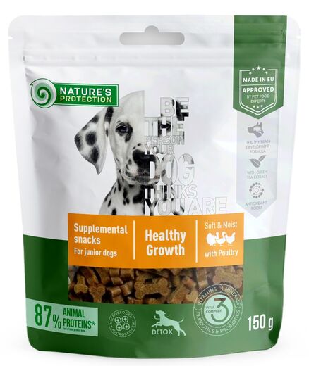 Nature's Protection Junior Healthy Growth fågelgodis 150 g för hundar
