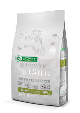 Nature's Protection Superior Care White Dogs Junior Small & Mini Breeds White Fish dry food