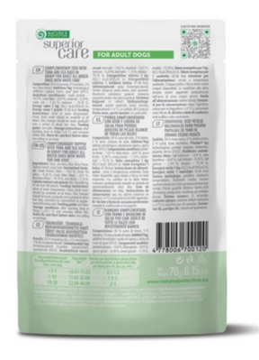 Nature's Protection Superior Care White Adult All Breed tonfisk & havsabborre för hundar 70 g