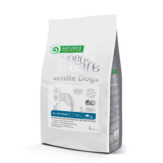 Nature's Protection Superior Care White Dogs Adult ljus fisk & ris 4 kg