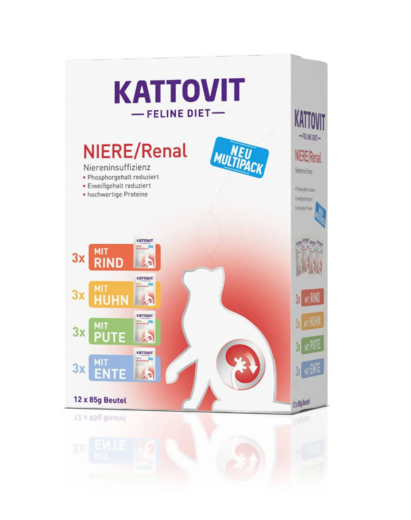 Kattovit Renal märgtoitude assortii neeruhaigustega kassidele 12 x 85 g