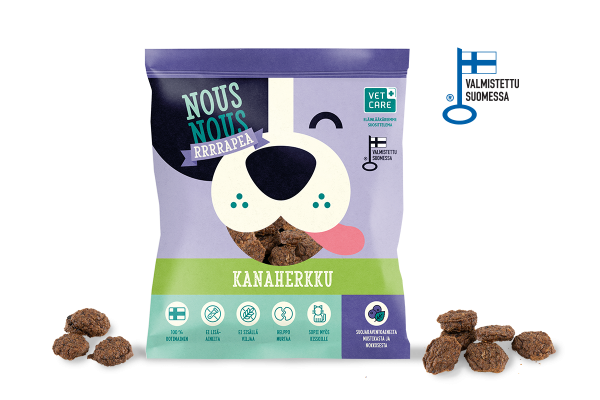 NousNous krispigt kycklinggodis 150 g för hundar