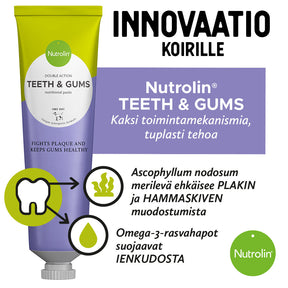Nutrolin Teeth & Gums omegapasta 3 x 200 g för hund och katt