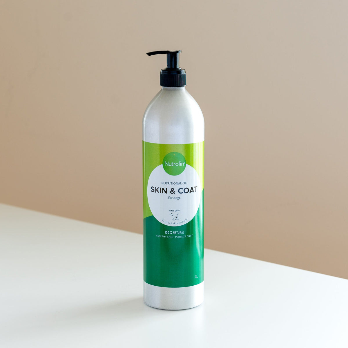 Nutrolin Skin & Coat pumpflaska 1000 ml för hund