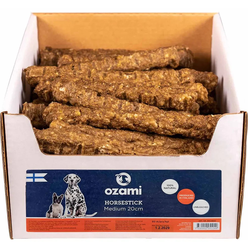 Ozami Horse Stick M 20 cm 60 pcs VALUE PACK
