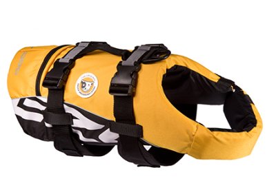 EzyDog Flytväst för hundar - gul storlek XS 7-11 kg