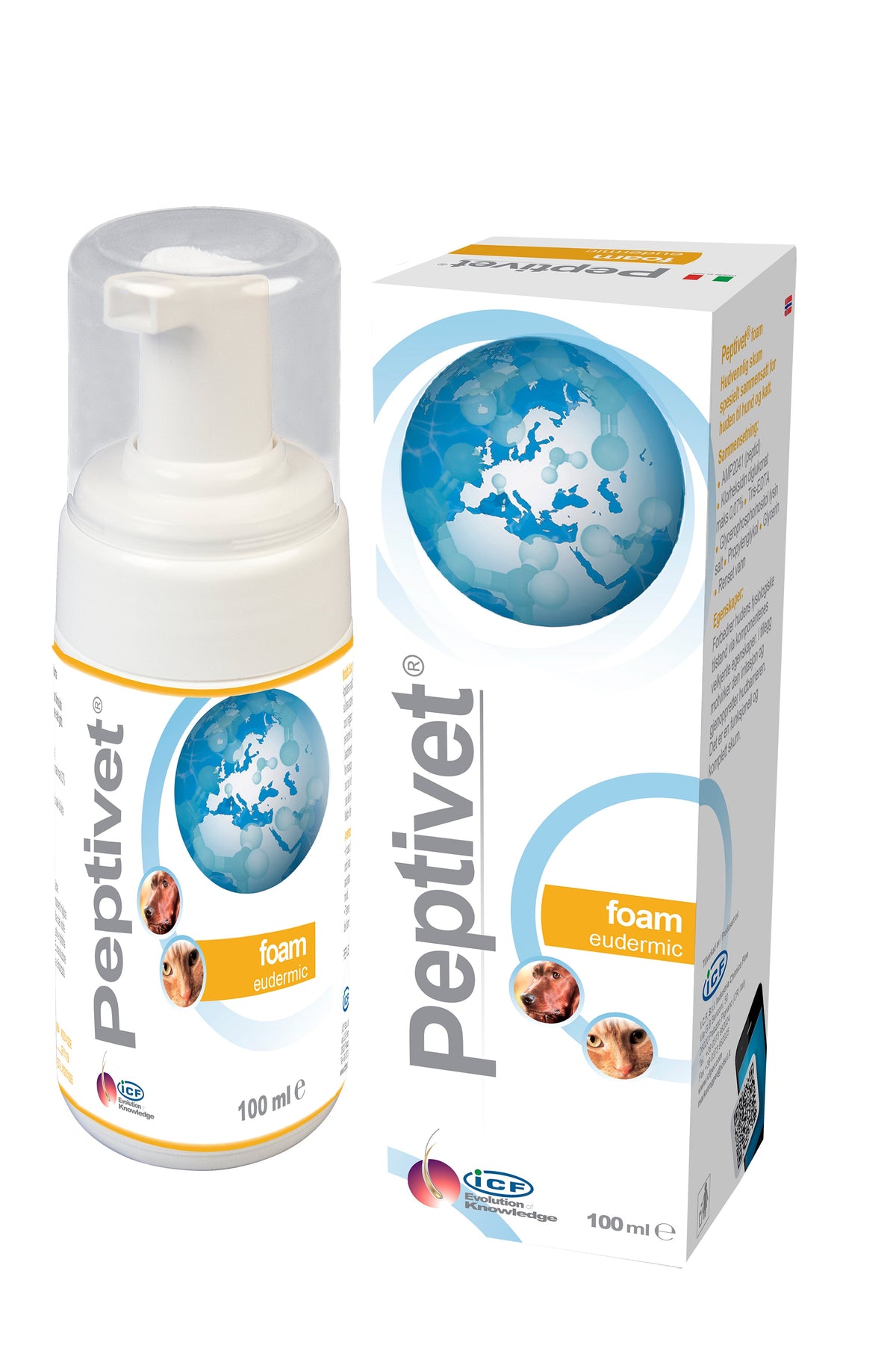 Peptivet Skumlösning för hundar och katter 100 ml