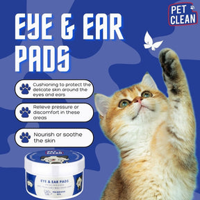 Pet Clean ögon- och öronrengöringsservetter för hundar och katter 50 st