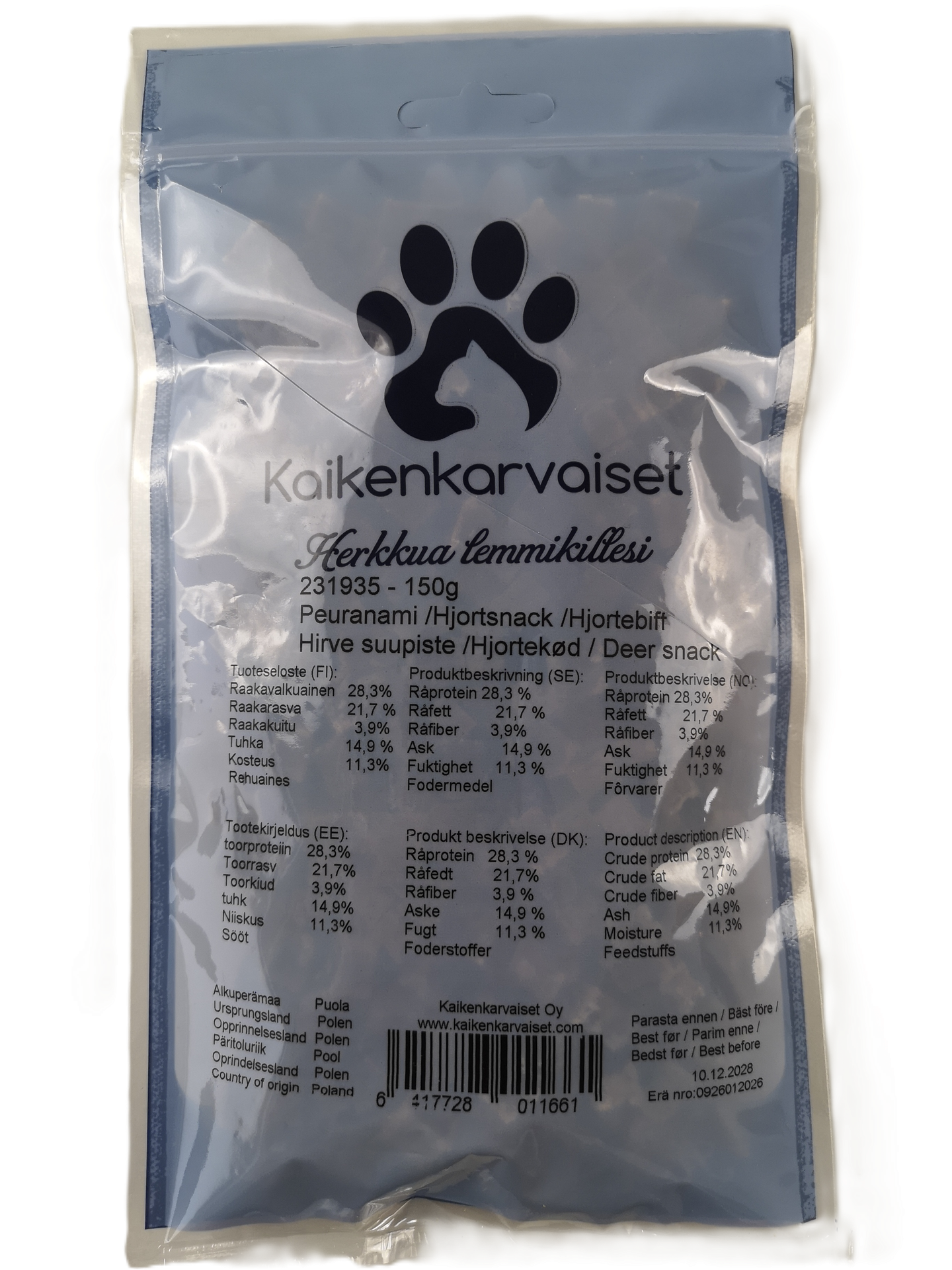 Kaikenkarvaiset Hjortgodis 150 g