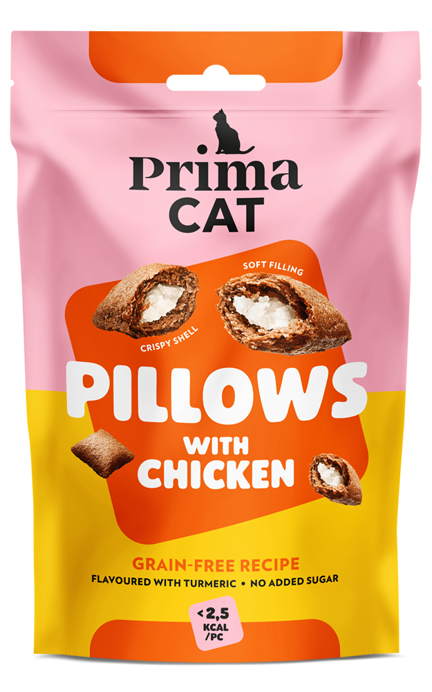 PrimaCat Pillows Chicken Godis för katter 60 g