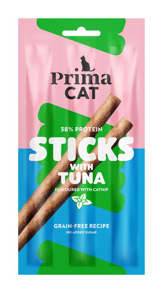PrimaCat Sticks Tuna-Catnip Godis för katter 15 g