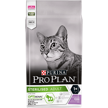 Pro Plan Cat Sterilised Adult 1+ Renal Turkey