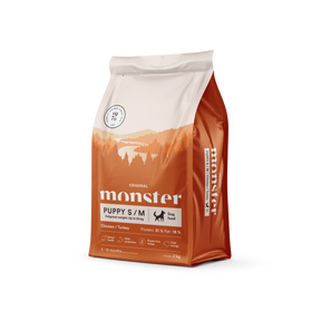 Monster Dog Original Puppy S/M Chicken-Turkey 2 kg för valpar