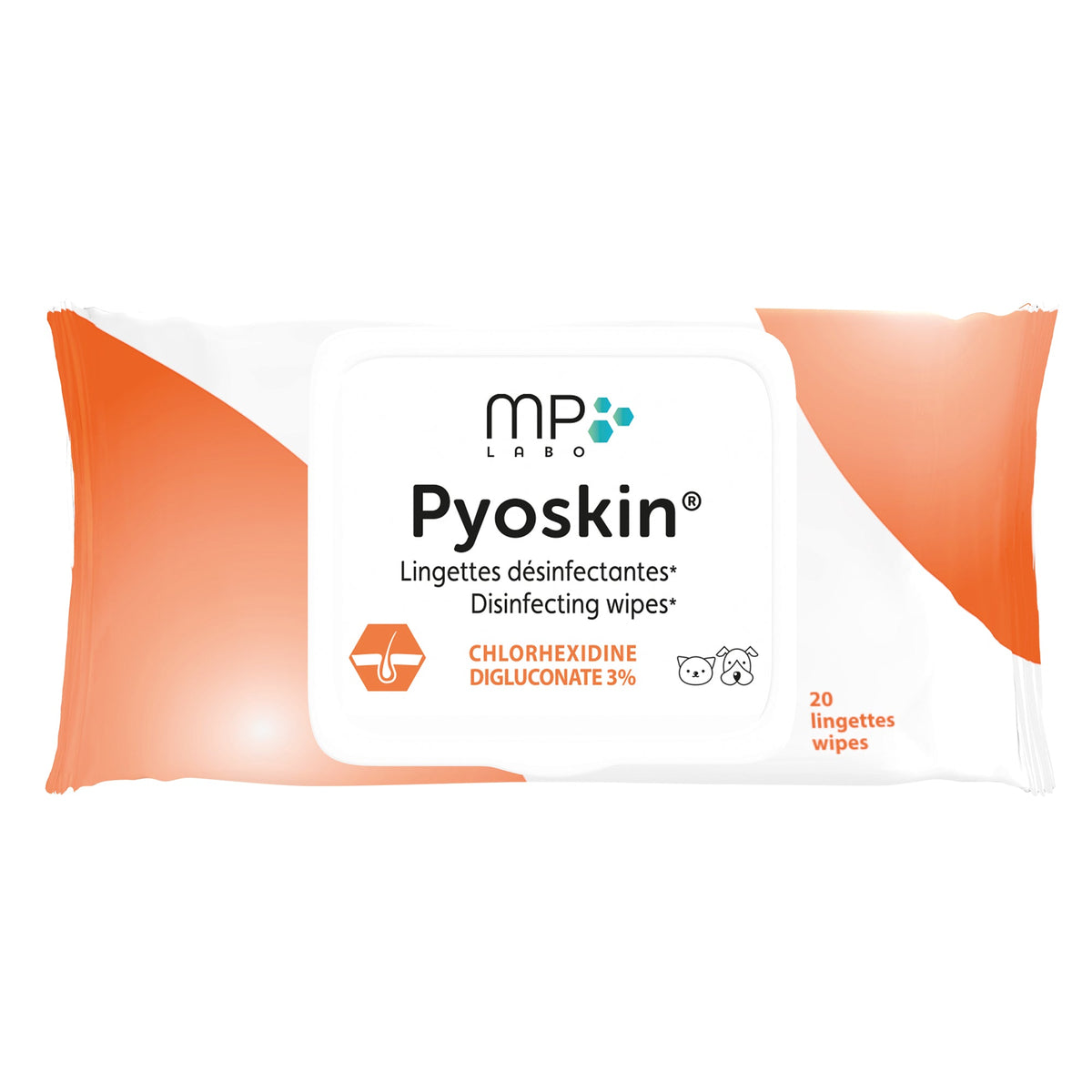 MP Labo Pyoskin desinfitseerivad puhastuslapid koertele ja kassidele 20 tk