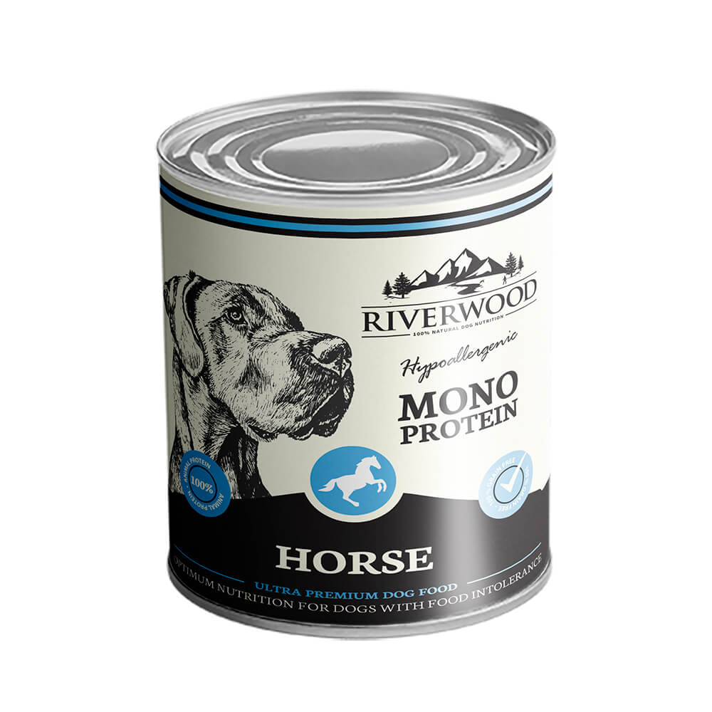 Riverwood Monoprotein Häst Våtfoder för Hundar 400 g