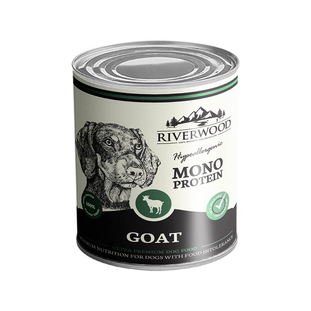 Riverwood Monoprotein get våtfoder 400 g för hundar