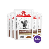 Royal Canin Veterinary Diets Gastrointestinal Fibre Response Morsels in Gravy Pouch våtfoder för katt 48 x 85 g FLERPACK