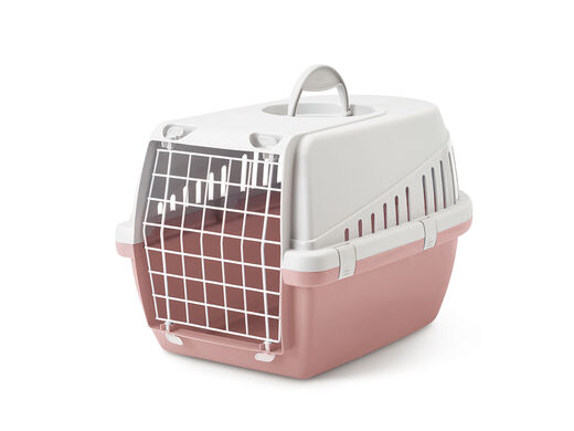 Savic transportlåda Trotter 1 med metalldörr rosa
